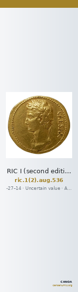 RIC I (second edition) Augustus 536 — CANOA