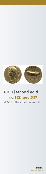 RIC I (second edition) Augustus 537 — CANOA