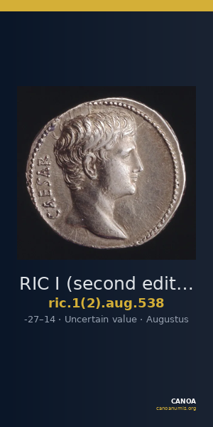 RIC I (second edition) Augustus 538 — CANOA
