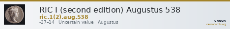 RIC I (second edition) Augustus 538 — CANOA