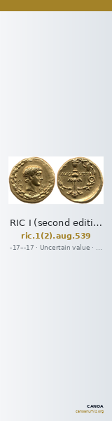 RIC I (second edition) Augustus 539 — CANOA