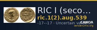 RIC I (second edition) Augustus 539 — CANOA