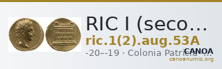 RIC I (second edition) Augustus 53A — CANOA
