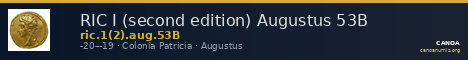RIC I (second edition) Augustus 53B — CANOA
