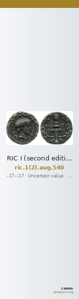 RIC I (second edition) Augustus 540 — CANOA