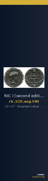 RIC I (second edition) Augustus 540 — CANOA