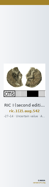 RIC I (second edition) Augustus 542 — CANOA