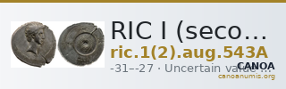 RIC I (second edition) Augustus 543A — CANOA