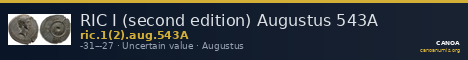RIC I (second edition) Augustus 543A — CANOA