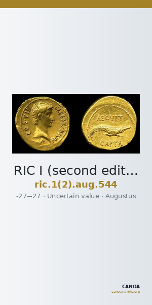 RIC I (second edition) Augustus 544 — CANOA