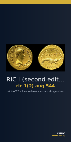 RIC I (second edition) Augustus 544 — CANOA
