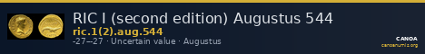 RIC I (second edition) Augustus 544 — CANOA