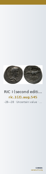RIC I (second edition) Augustus 545 — CANOA