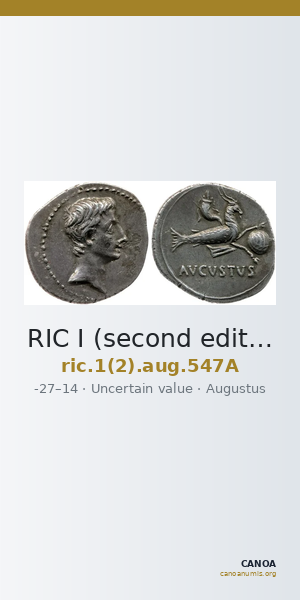 RIC I (second edition) Augustus 547A — CANOA