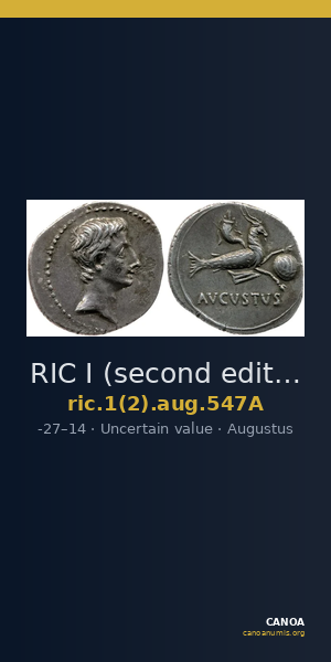 RIC I (second edition) Augustus 547A — CANOA