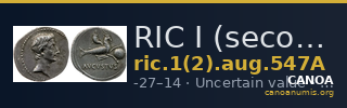 RIC I (second edition) Augustus 547A — CANOA