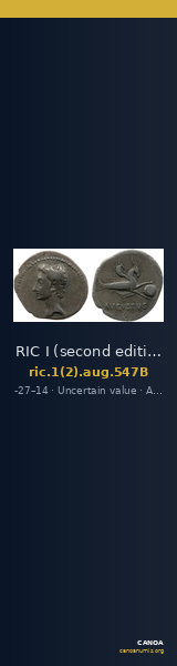 RIC I (second edition) Augustus 547B — CANOA