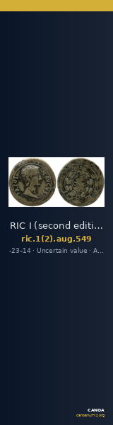 RIC I (second edition) Augustus 549 — CANOA