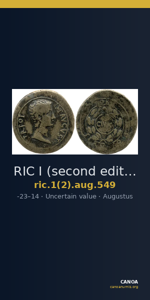 RIC I (second edition) Augustus 549 — CANOA