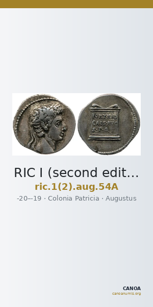 RIC I (second edition) Augustus 54A — CANOA