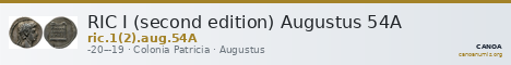 RIC I (second edition) Augustus 54A — CANOA