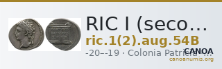RIC I (second edition) Augustus 54B — CANOA