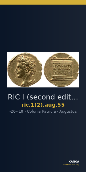 RIC I (second edition) Augustus 55 — CANOA