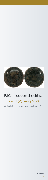 RIC I (second edition) Augustus 550 — CANOA