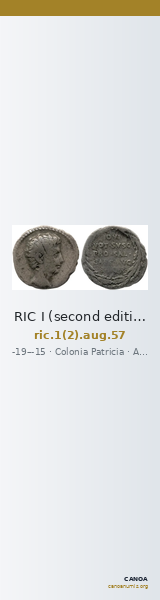 RIC I (second edition) Augustus 57 — CANOA