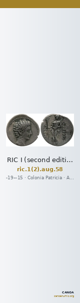 RIC I (second edition) Augustus 58 — CANOA