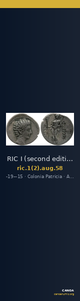 RIC I (second edition) Augustus 58 — CANOA