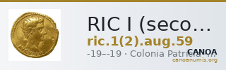 RIC I (second edition) Augustus 59 — CANOA
