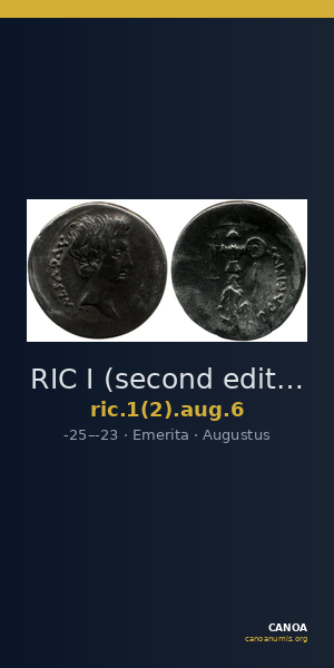 RIC I (second edition) Augustus 6 — CANOA