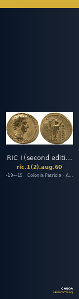 RIC I (second edition) Augustus 60 — CANOA