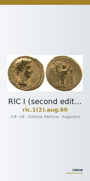 RIC I (second edition) Augustus 60 — CANOA