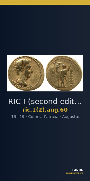 RIC I (second edition) Augustus 60 — CANOA