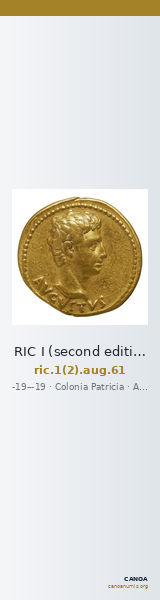 RIC I (second edition) Augustus 61 — CANOA