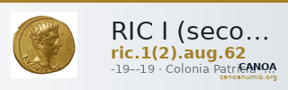 RIC I (second edition) Augustus 62 — CANOA