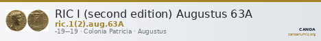 RIC I (second edition) Augustus 63A — CANOA