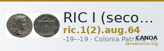 RIC I (second edition) Augustus 64 — CANOA