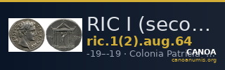 RIC I (second edition) Augustus 64 — CANOA