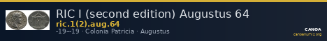 RIC I (second edition) Augustus 64 — CANOA