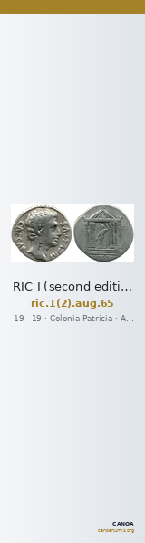 RIC I (second edition) Augustus 65 — CANOA