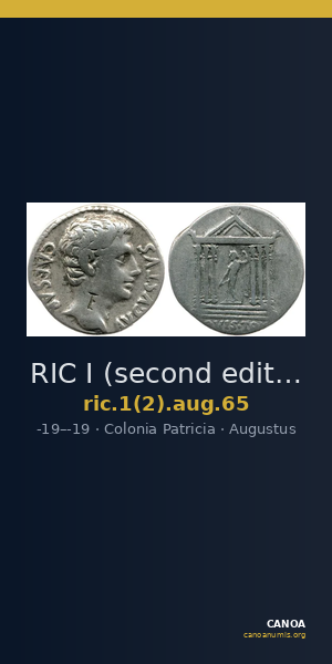 RIC I (second edition) Augustus 65 — CANOA