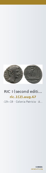 RIC I (second edition) Augustus 67 — CANOA