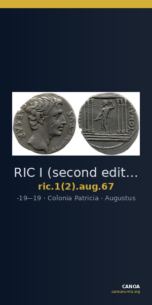 RIC I (second edition) Augustus 67 — CANOA
