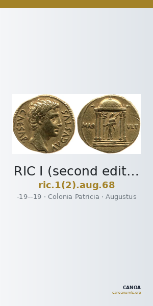 RIC I (second edition) Augustus 68 — CANOA