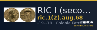 RIC I (second edition) Augustus 68 — CANOA