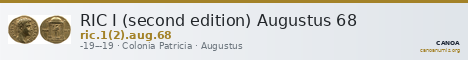 RIC I (second edition) Augustus 68 — CANOA