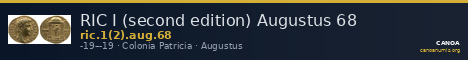 RIC I (second edition) Augustus 68 — CANOA